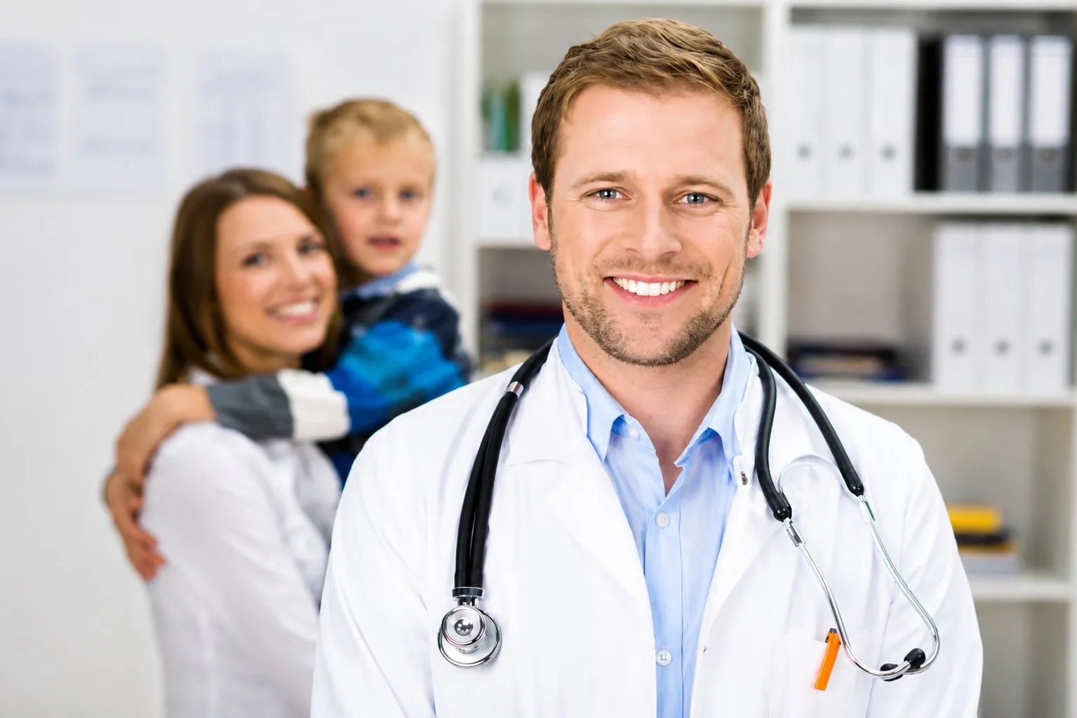 Doctor holding medical kit